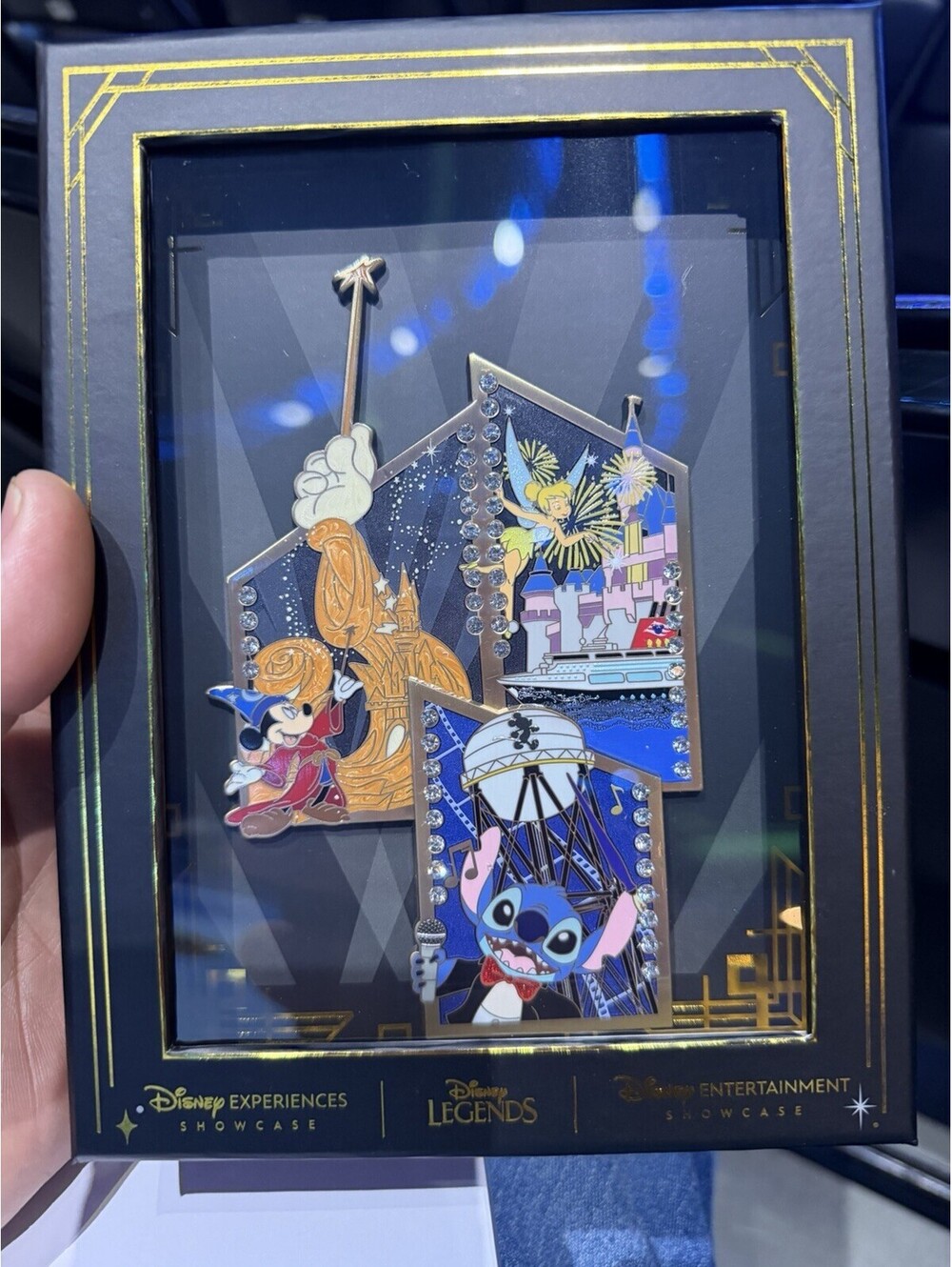 D23 2026 Disney Honda Showcase Jumbo Pin Box Mickey Stitch Tinker Bell Figment